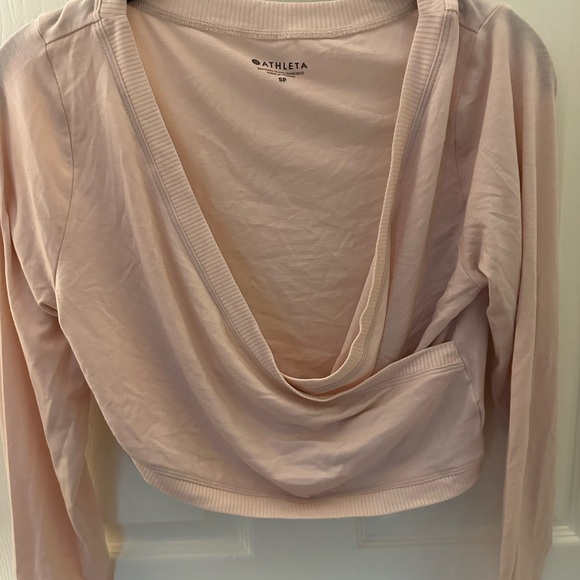 Athleta Encore Wrap Top, in color “Ballerina Gown” - Picture 2 of 5